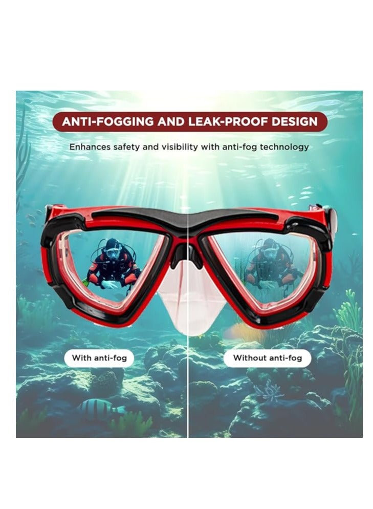 بلا نهاية قناع الغطس EL1015 مع نظام التنفس الجاف العلوي | المادة : سيليكون، بلاستيك | مع حماية ضد الضباب والأشعة فوق البنفسجية | قناع الغوص مع معدات مقاومة للماء للبالغين والأطفال - Image 2