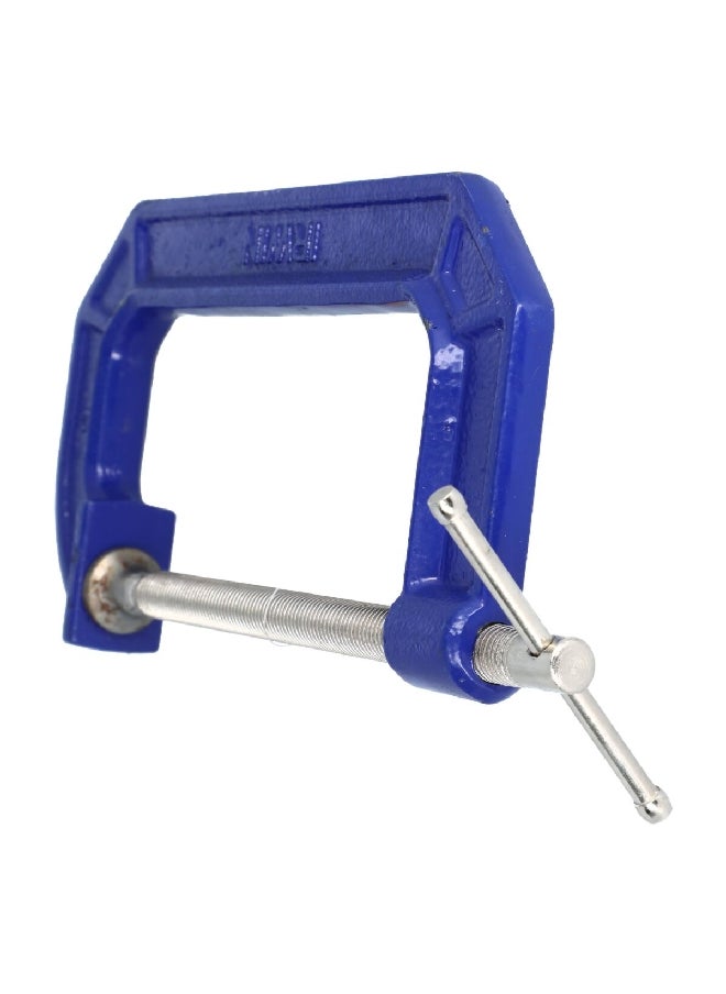IRWIN - Quick Grip Adjustable C-Clamp Blue and Silver 6 Inch 225106 - Image 1