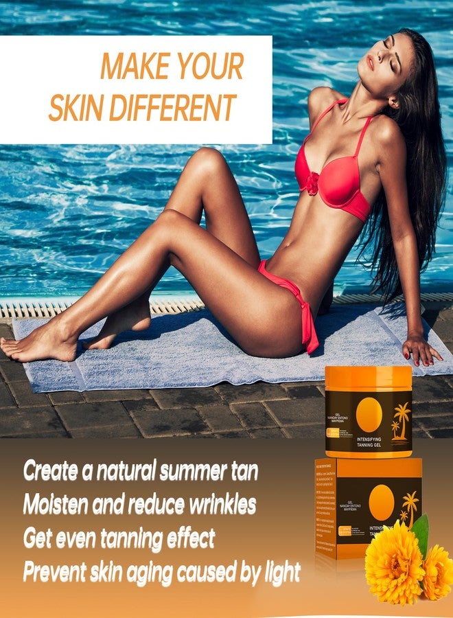 Aiwejay Intensive Tanning Gel, Natural Tanning Accelerator Cream Gel, Hydrating Natural Ingredients for Long Lasting Dark Tan(150g/5.29oz) - Image 2