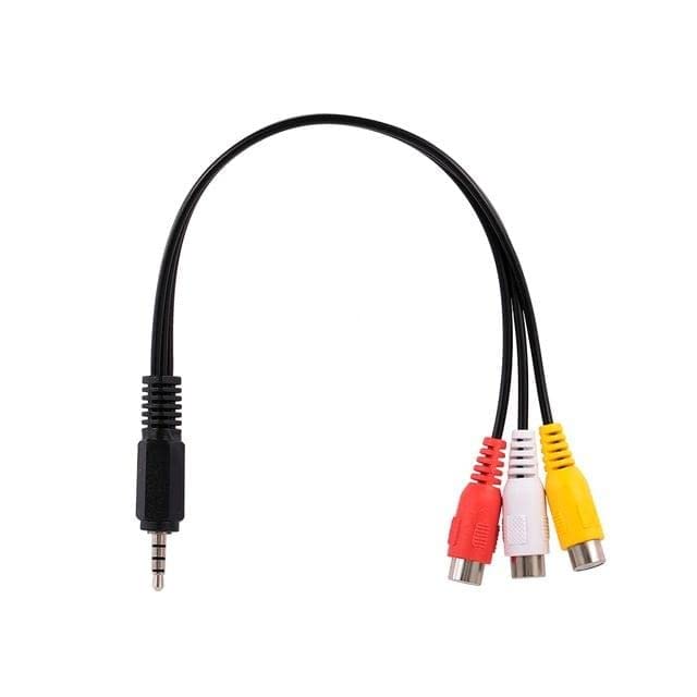 C&E C & E 3.5mm Stereo TRRS Male to 3 RCA Female Composite AV Cable Adapter 12cm - Image 4