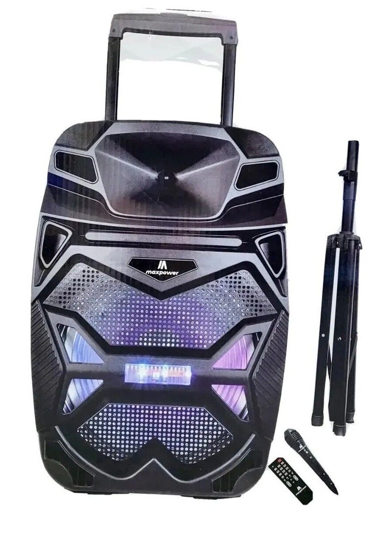 DLC BLUETOOTH LOUD Speaker Stand 9500w  FM RADIO USB RECHARGEABLE - Image 1