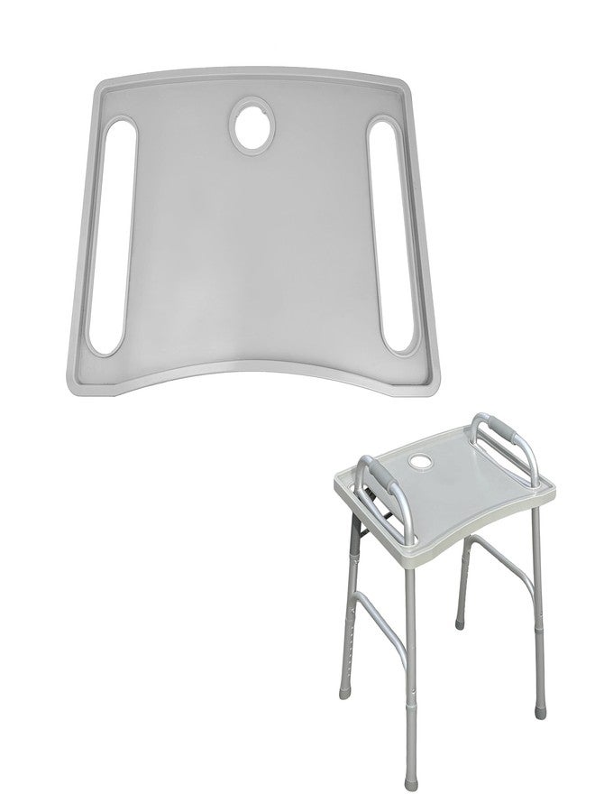 Hauscher Walker Tray with Cup Holder, Molded Plastic Food Tray, Fits Most Folding Walkers - Image 1