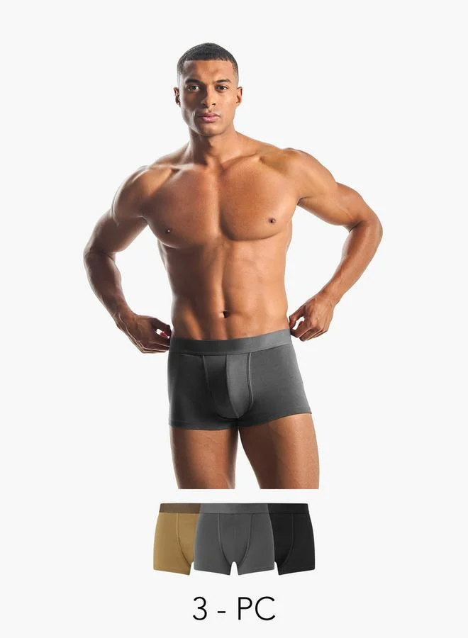 Splash FAV Men Cotton Blend Trunks - Pack of 3