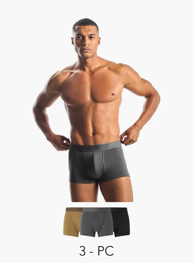 Splash FAV Men Cotton Blend Trunks - Pack of 3