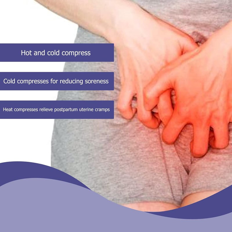 klarako 2pcs Reusable Perineal Cooling Pads, Hot Cold Ice Packs, Perineal Pad for Postpartum Recovery, Relief from Swelling - Image 4
