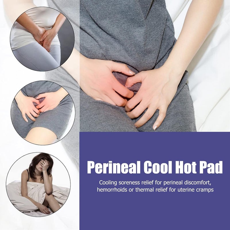 klarako 2pcs Reusable Perineal Cooling Pads, Hot Cold Ice Packs, Perineal Pad for Postpartum Recovery, Relief from Swelling - Image 2