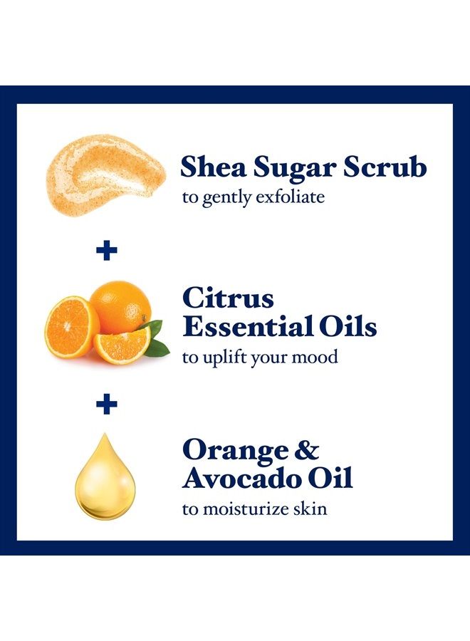 Dr Teal's Shea Sugar Body Scrub, Citrus with Essential Oils & Vitamin C, 19 oz (Pack of 3)  - Image 2