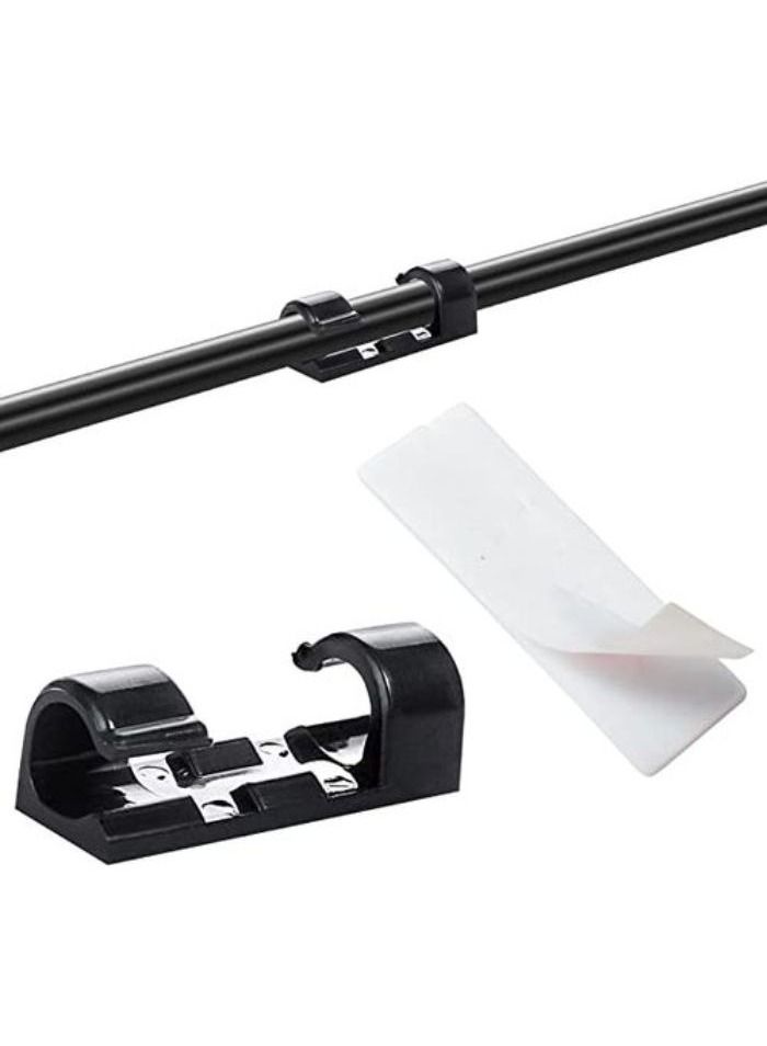 20-Piece Self-adhesive Cable Clips Organizer for Organizing Wires (Black) - Image 1