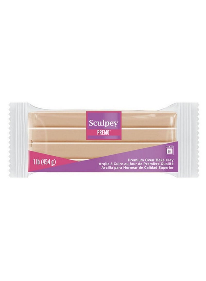 Sculpey Premo Sculpey Polymer Clay Beige 454g - Image 1