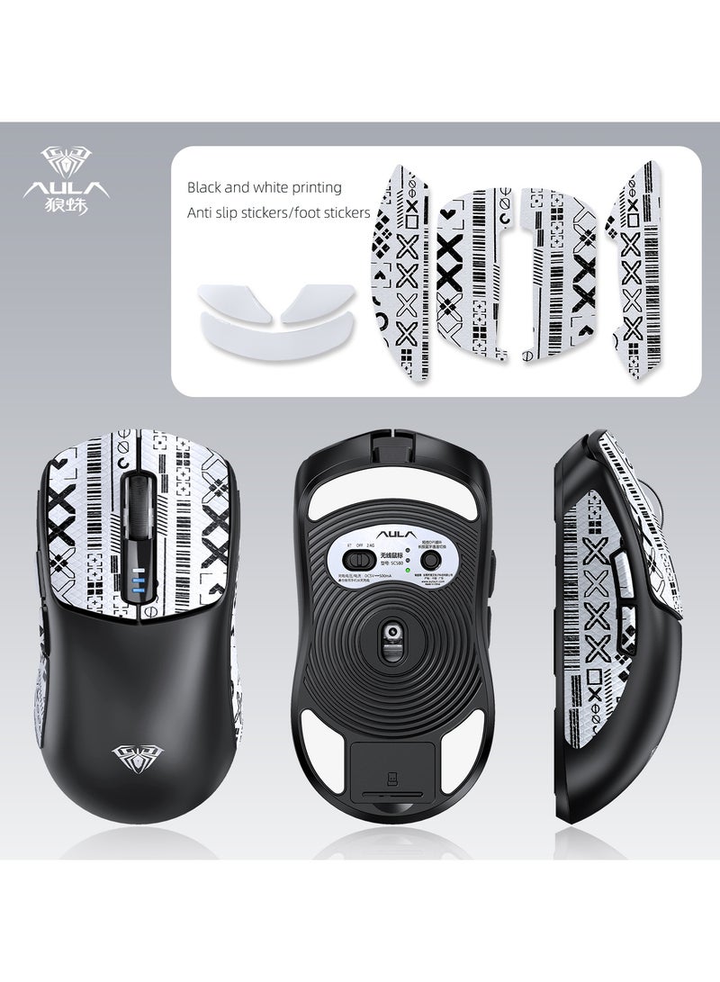 أولا ماوس الألعاب  لاسلكي، اتصال ثلاثي الوضع (2.4G / سلكي / بلوتوث)، تصميم مريح 82 جرام، حساس بصري PMW3325، أزرار متينة لأجهزة الكمبيوتر/اللابتوب/ويندوز/ماك - Image 2