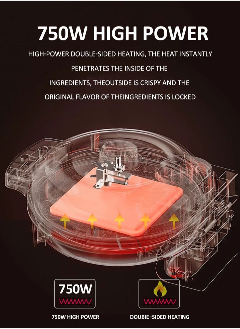 sokany - Electric Waffle Maker,750W Waffle Machine,Non Stick Plates & Adjustable Temperature Control,SK-08039 - Image 1
