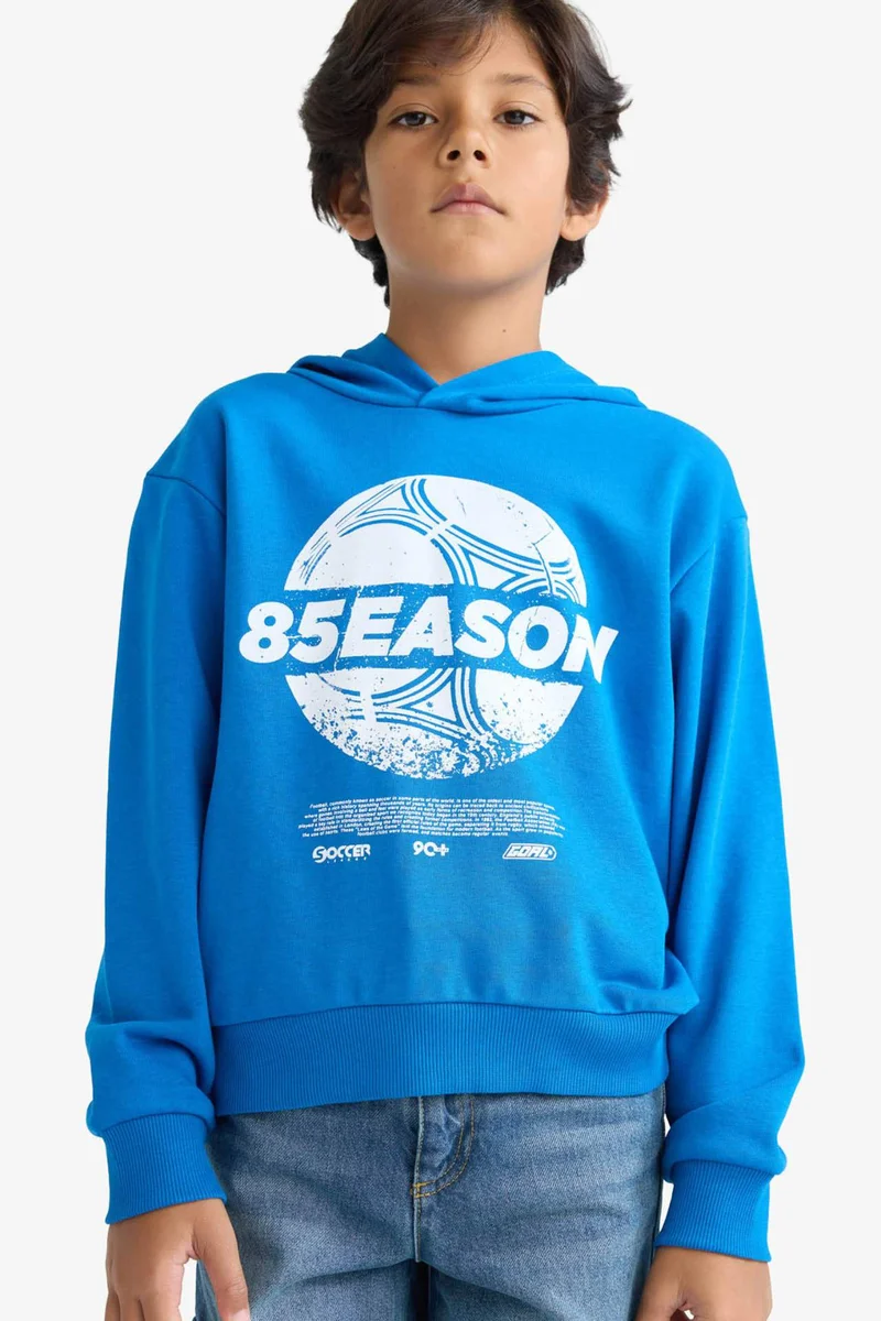 DeFacto Boy Printed Hoodie