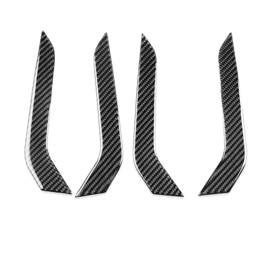 NVCNX Real Carbon Fiber Accessories for Volkswagen VW Jetta 2019-2025 2020 2021 2022 2023 2024 Car Thick Overlay Door Inner Grab Handle Cover Interior Trim Sticker Decal 4PCs - Image 2