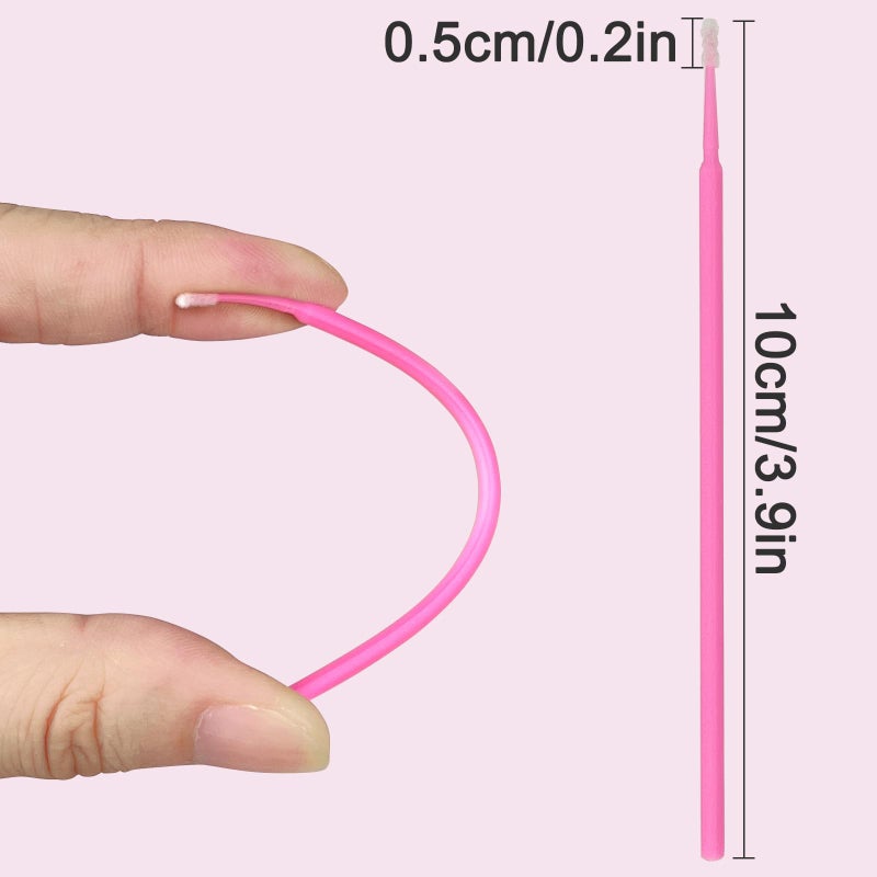 eyxformula Micro Brushes, Microswabs For Eyelash Extensions & Makeup, Lint Free Lip Micro Applicator Brush, Disposable Micro Swabs, Eye Lash Mascara Wands - Image 3