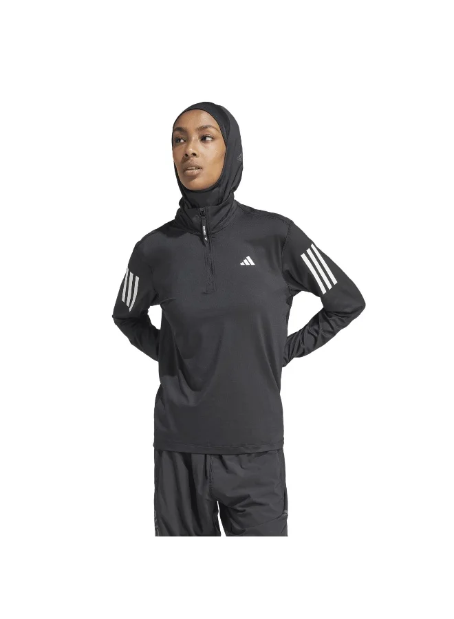 adidas Adidas Otr B Hzip Black Sweatshirt (Long Sleeve) Sweatshirts For Women