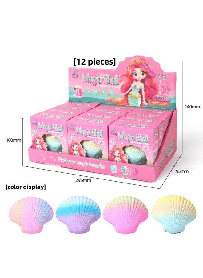 Bubble Water Hatching Shell Beaded Bracelet Children's Surprise Blind Box Early Education Educational Toys Wholesale-Color:12 Pieces Of Soaking Shell Bracelets (consult Customer Service For The Price)  - Image 1