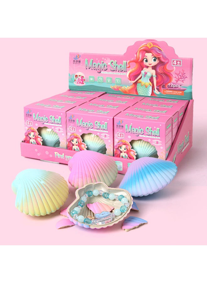 Bubble Water Hatching Shell Beaded Bracelet Children's Surprise Blind Box Early Education Educational Toys Wholesale-Color:12 Pieces Of Soaking Shell Bracelets (consult Customer Service For The Price)  - Image 2