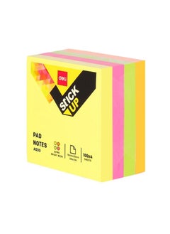 Deli 400-Sheet Sticky Notes 3x3 Inch Size Multicolour  - Image 1
