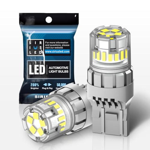 SIR IUS LED - FT- 7440 LED Backup Reverse Light Bulb Super Bright High Power Single Filament function Air Vent Design 3030+4014 SMD White 6500K Pack of 2 - Image 1