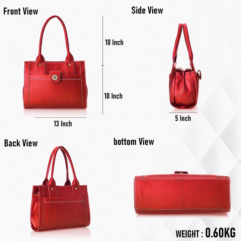 Fostelo Women's Ocean Side Satchel Tote Handbag for Women | Ladies Purse | Stylish Shoulder Bag | Gift For Women - Image 4