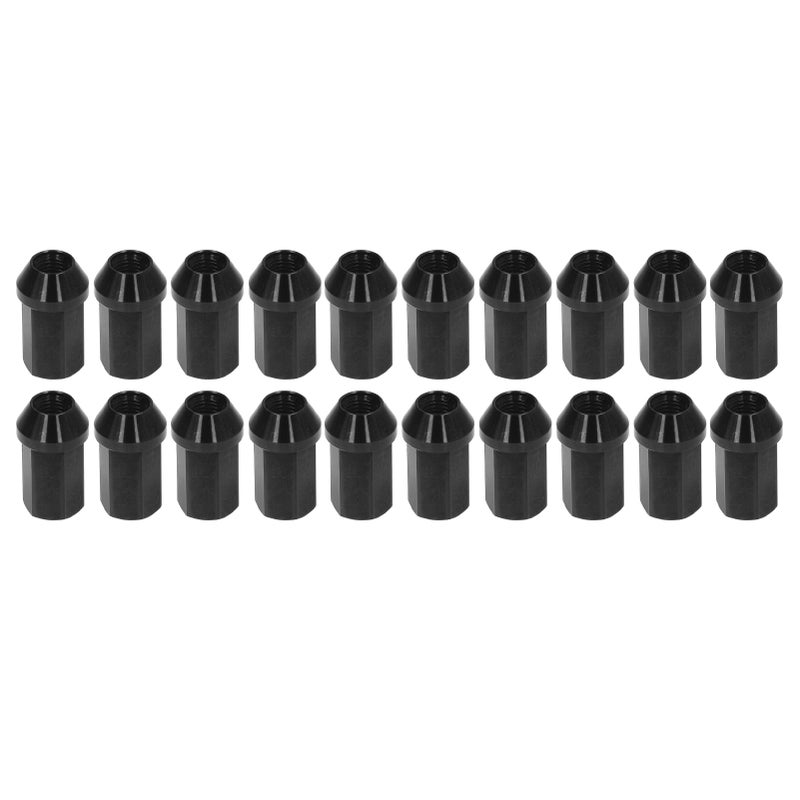 براغي Lug M12x1.5 مع محول مقبس مصنوعة من سبائك الألومنيوم بطول 42 مم ومماس 19 لنمط سباق JDM لاستبدال سيارات الهنداي – لون أسود - Image 4