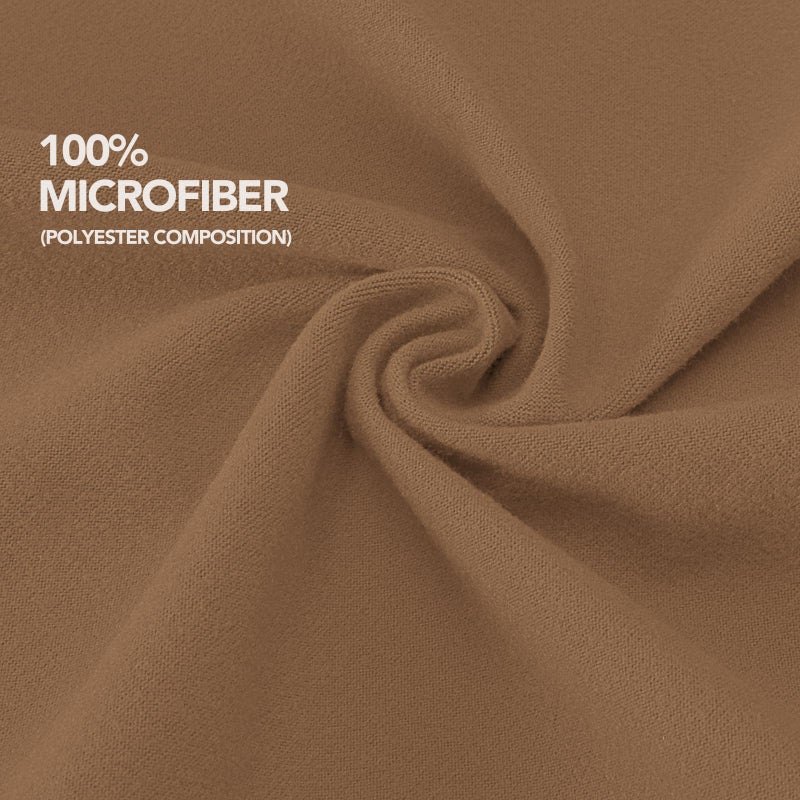 PureFit Stretchy Box Spring Cover Twin - Elastic Fitted Box Spring Wrap Around 4 Sides  Wrinkle & Fading Resistant Fits Twin Size Beds  Brown - Image 5