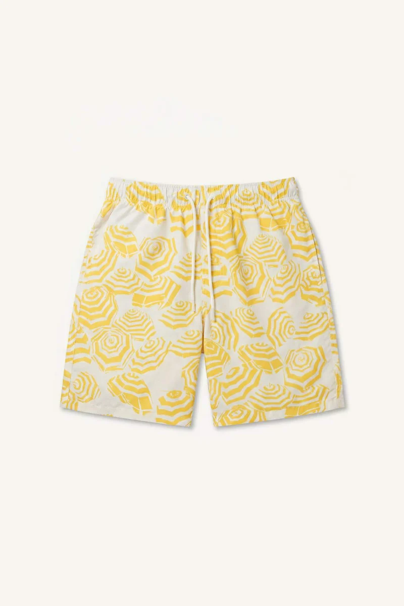 Regular Fit Printed Swim Shorts
