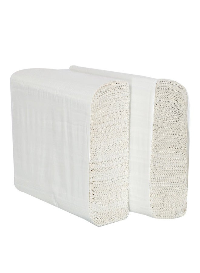 SOMANI M Fold Tissue Paper Towels | 1 Ply White Paper Hand Towels | Highly Absorbent Commercial Tissue for Dispenser | 2 Packs x 150 Sheets = 300 Towels - Image 1
