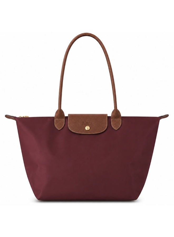 Longchamp Le Pliage Large Foldable Tote Bag - Burgundy Red - Image 1