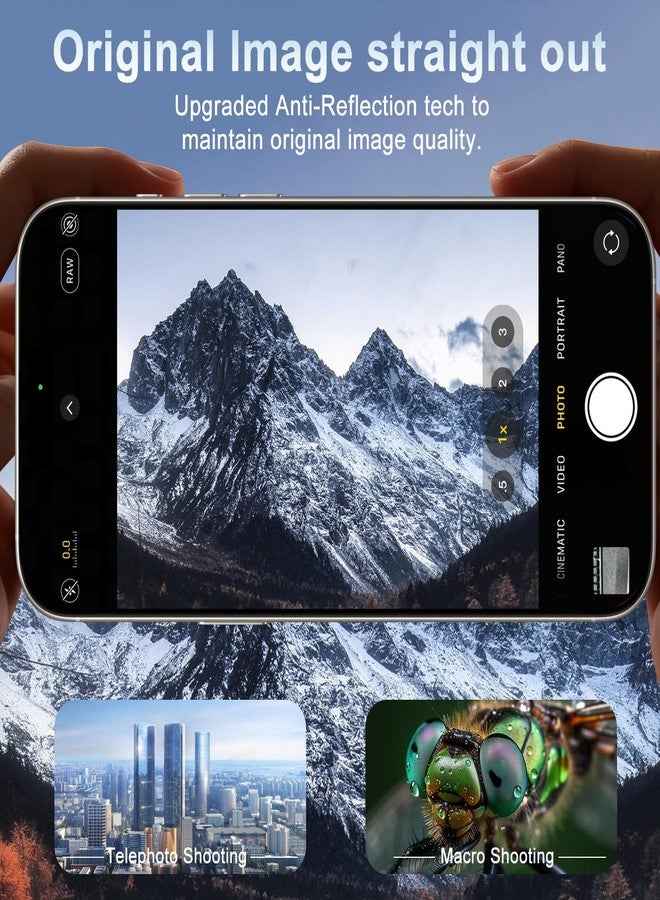 surundo for iPhone 17 Pro Max Camera Protector, Bling Glitter Design Flowing Liquid Quicksand Phone Case Drop Protection Anti Scratch Tempered Glass Camera Cover Screen for iPhone 17 Pro Max - Image 5