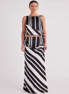 SNDYS Striped High Waist Skirt  - Image 4
