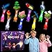 Sauyoza 36 Pack Pixel Party Favors LED Finger Lights for Kids Glow in the Dark Building Game Goodie Bag Stuffers Pixel World Birthday Party Gifts for Classroom Rewards - Image 2