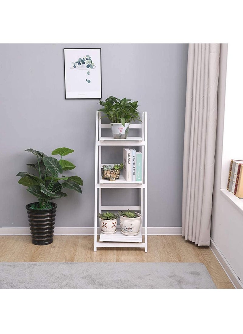 Generic FFD Plant Stand 3 Tier Folding Plant Stand Shelves Garden Wooden Flower Pot For Books And Also Can Be Used In Waashroom  - Image 3
