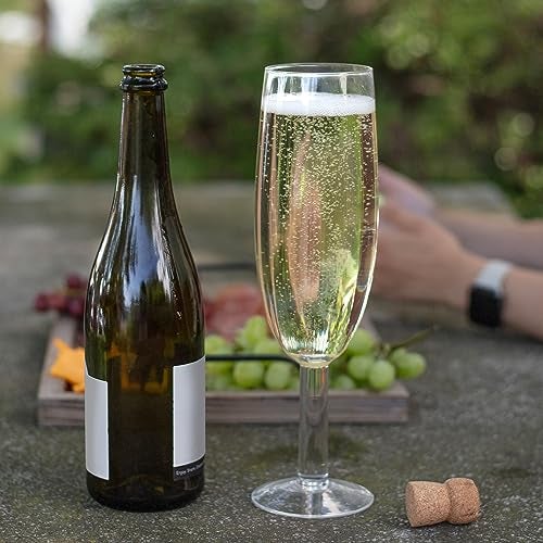SCS Direct Oversized XL Giant 25oz Champagne Flute - Holds a Full Bottle of Champ - Made of Hand-Blown Glass NOT Plastic - Jumbo Glassware Fun for Thanksgiving, Bachelorette Trips, Birthdays- Holiday Xmas Gift - Image 5