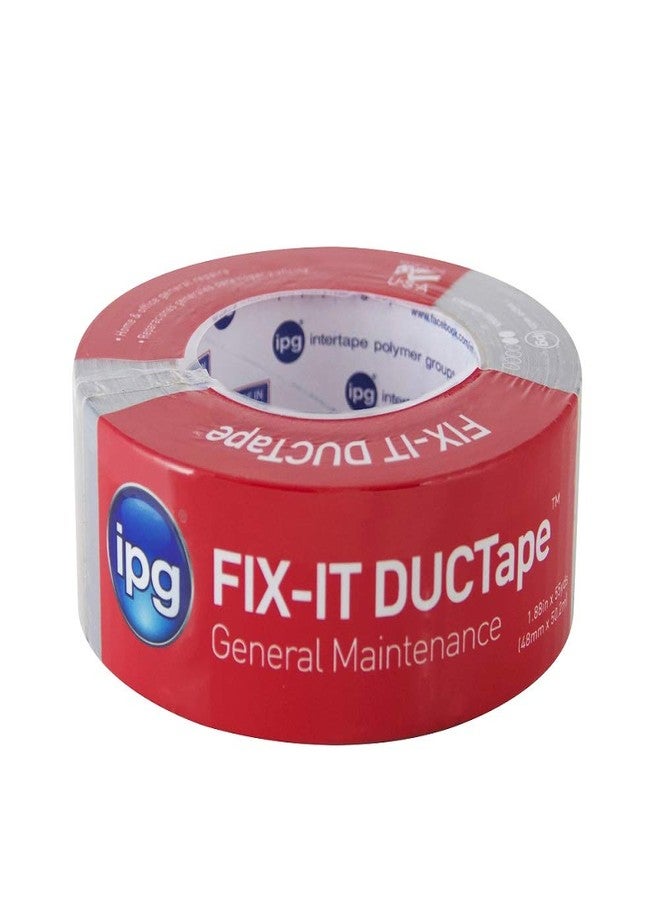 اي بس سي شريط لاصق IPG Fix-It DUCTape، شريط لاصق للصيانة العامة، 1.88 بوصة × 55 ياردة، فضي (لفة واحدة) - Image 1