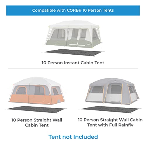 CORE Outdoor Tent Footprints | Perfect Tarp Camping Accessories for Easy Camp Setup (10 Person Tents) - Image 2