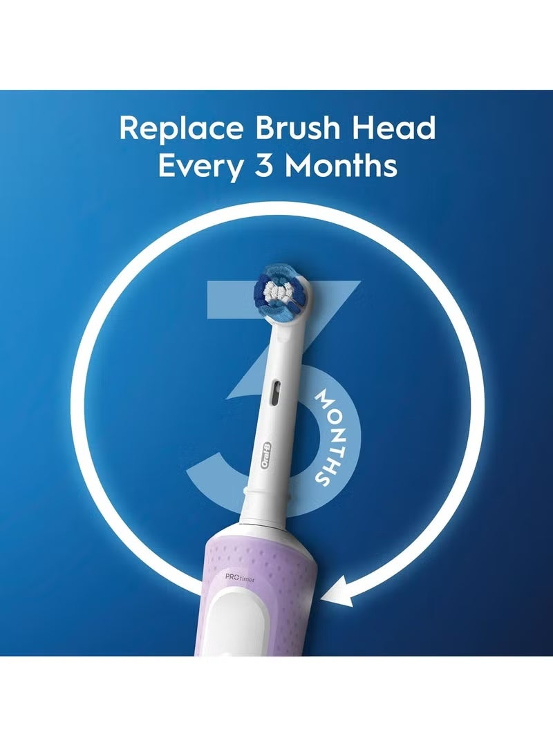 Oral-B Vitality 300 D103 Rechargeable Electric Toothbrush, Lilac - Image 3