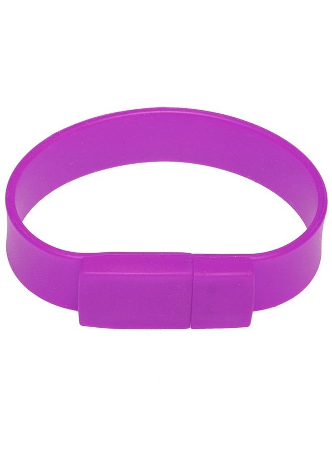 BURAQ 4GB Silicon Bracelets USB 2.0 Flash Disk(Purple)  - Image 2