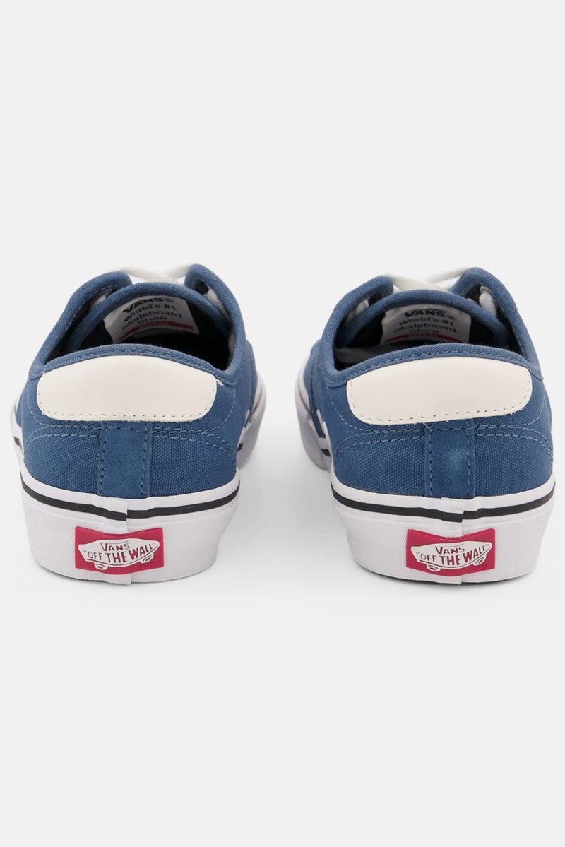 VANS Kids Boy Chima Ferguson Pro Lace Up Skateboard Shoes, Blue - Image 4