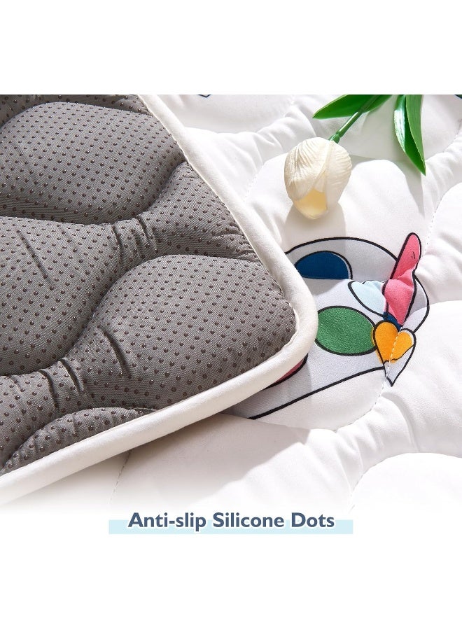 Vibe bear High-Density Foam Baby Play Mat, 50x50 Inches Thicken One-Piece Comfortable and Soft Playmat, Non Slip Machine Washable Floor Mat for Infants, Tapete para Bebes,Toddlers - Image 2