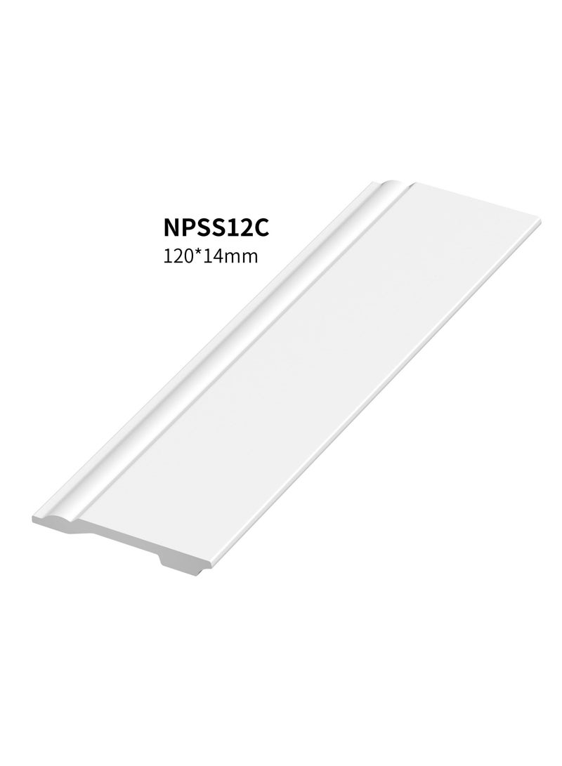 عالم نسيل نعلات من مادة البوليسترين PS Skirting Board - مقاس 12*1.4*240 سم - كرتون - Image 2