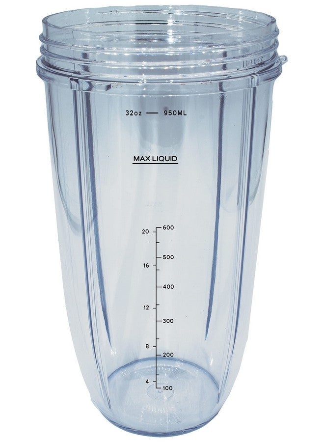 BLENDIN 32 Ounce Large Cup With Flip Top To Go Lid And Jar Lip Ring Compatible With Nutribullet 600W 900W Nb 101B Nb 101S Nb 201 Nbr 0601 Nbr 1201 Nb9 1301 900 Pro Series Blenders - Image 3