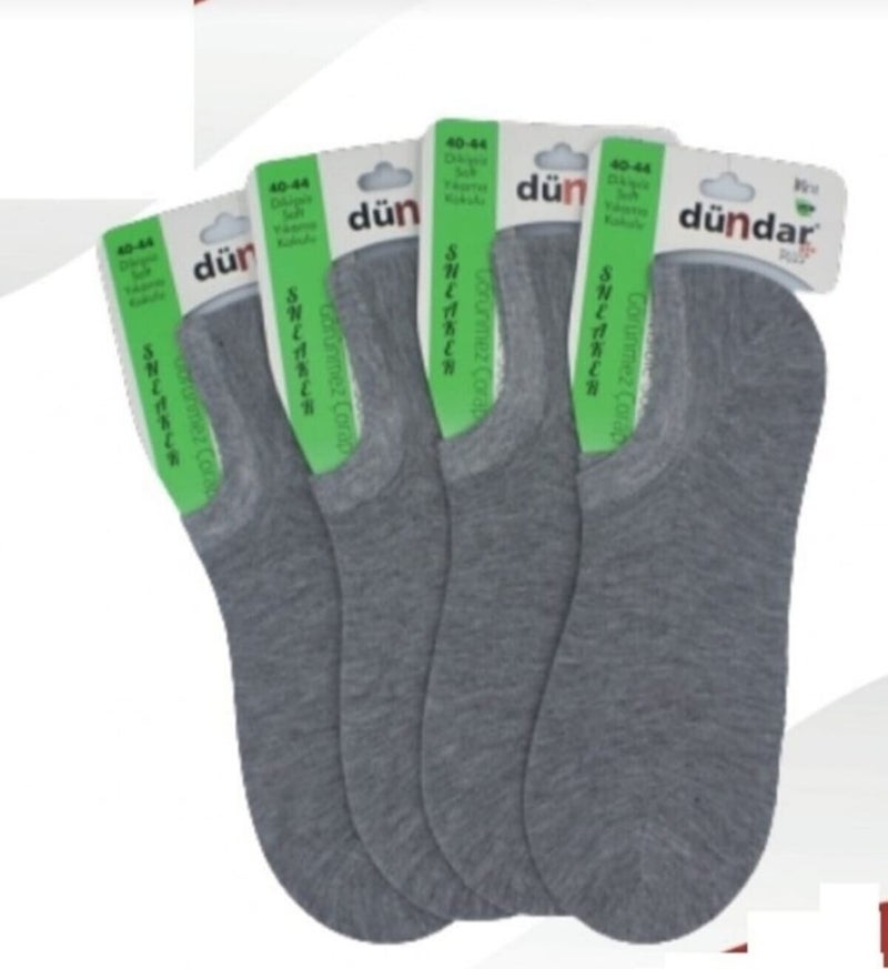 Dündar Dundar 6883 Dundar Men's Bamboo Sneakers 12 Pcs Gray  - Image 1