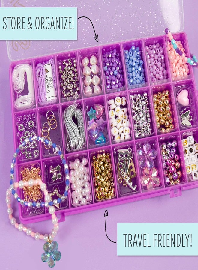 STMT D.I.Y. Glitz ‘N Disco Jewelry Case, Makes Over 15 Accessories, Includes Disco Beads for Bracelets, Charms & Storage, Bracelet Making Kit, Great Gifts for Girls, Jewelry Making Kit for Girls 8-12 - Image 3