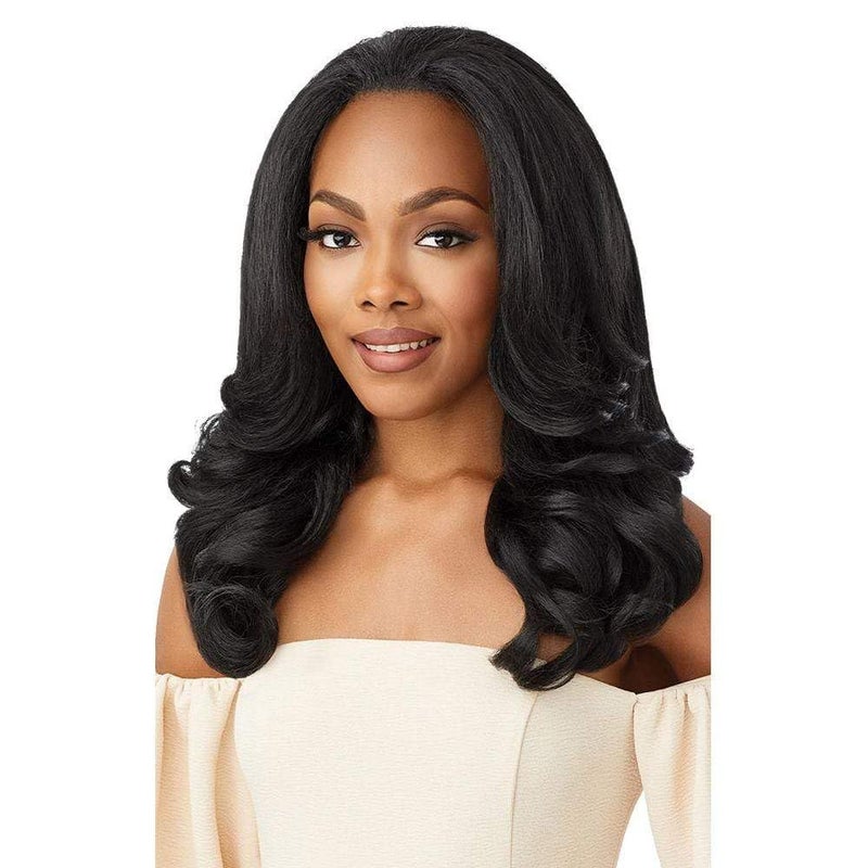 Outre Quick Weave Self Styled in 60 Seconds Neesha Soft  Natural New Half Wig Cap Laysflat Requires Less Leave Out NEESHA H301 S1B30