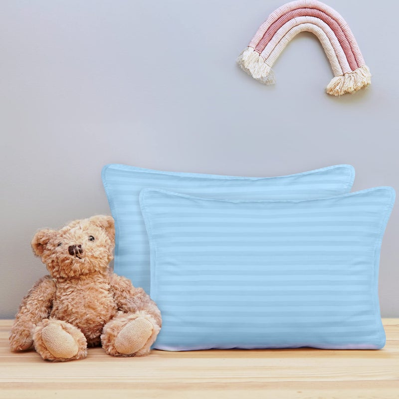 Utopia Bedding Toddler Pillow (Light Blue, 2 Pack), 13x18 Small Kids Pillow for Sleeping, Soft and Breathable Cotton Blend Shell, Ideal for Toddler Bed and Travel (Intended for Age 2 and up) - Image 5