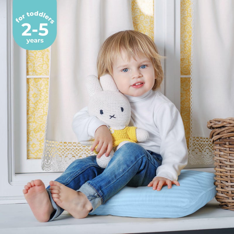 Utopia Bedding Toddler Pillow (Light Blue, 2 Pack), 13x18 Small Kids Pillow for Sleeping, Soft and Breathable Cotton Blend Shell, Ideal for Toddler Bed and Travel (Intended for Age 2 and up) - Image 3