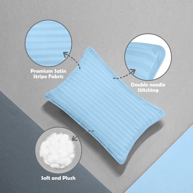 Utopia Bedding Toddler Pillow (Light Blue, 2 Pack), 13x18 Small Kids Pillow for Sleeping, Soft and Breathable Cotton Blend Shell, Ideal for Toddler Bed and Travel (Intended for Age 2 and up) - Image 4