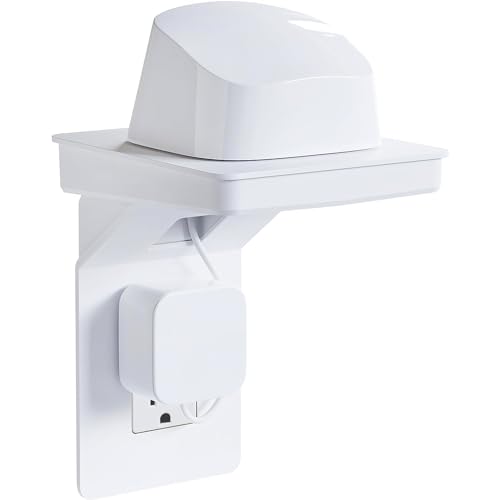 ECHOGEAR Outlet Shelf for Decora/GFCI Outlets - Next-Gen Design with Built-In Cord Storage & Room for Bulky Plugs - Quick Install with Included Hardware - Image 1