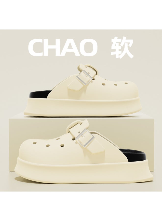 Lidani Thick-soled Clogs For Women  New Non-slip Eva Summer Office Closed-toe Slippers For Women For Outdoor Wear